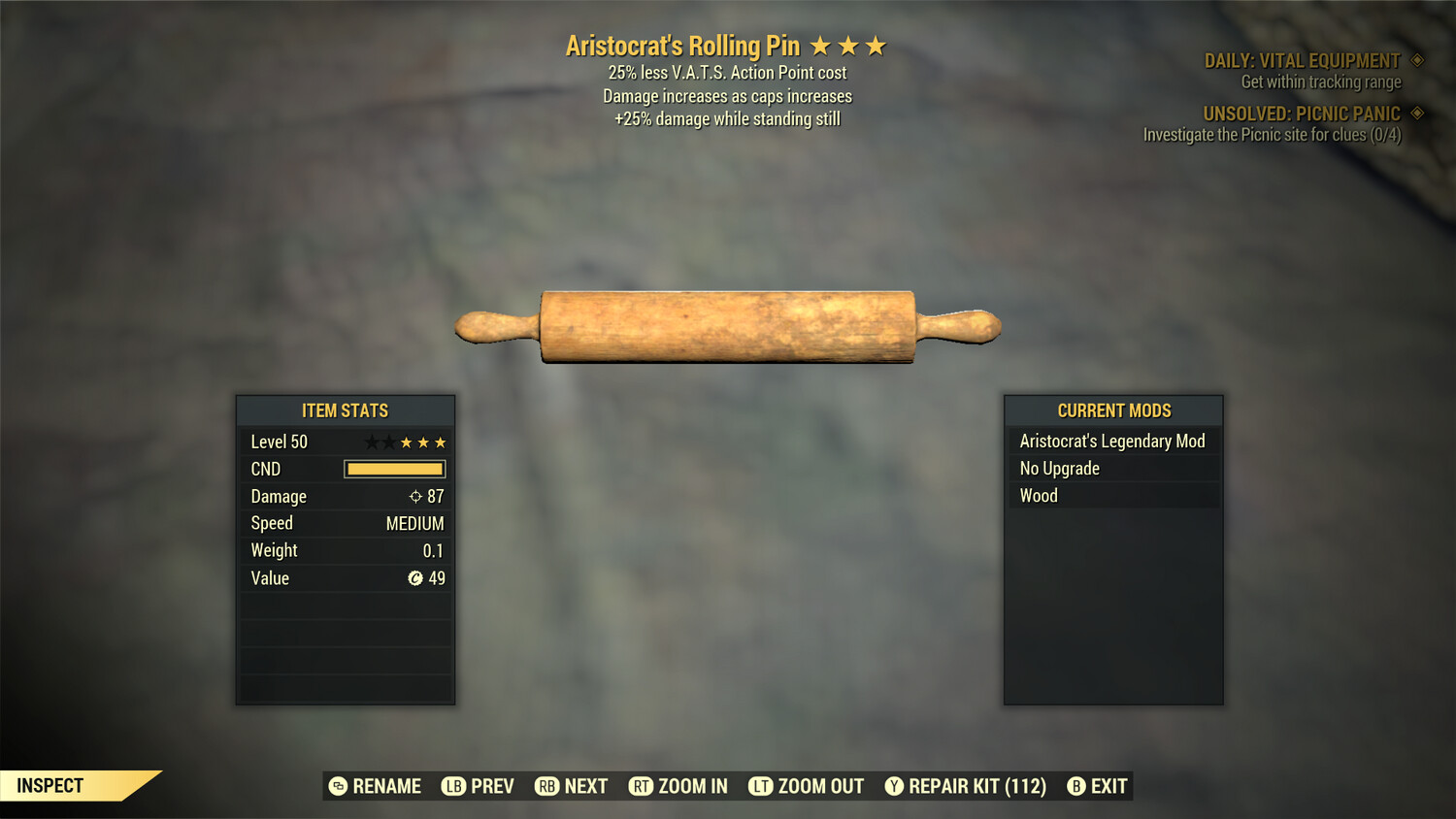 Aristocrat 25/25 Rolling Pin