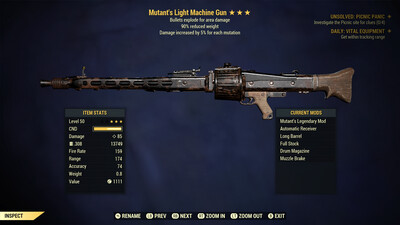 Mutant Explosive 90 Light Machine Gun