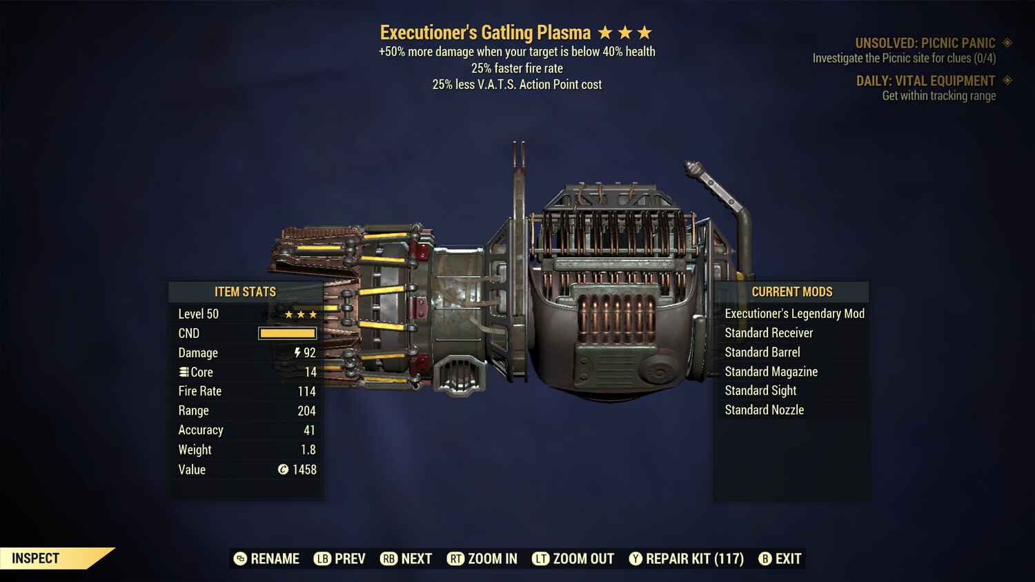 Executioners 25/25 Gatling Plasma