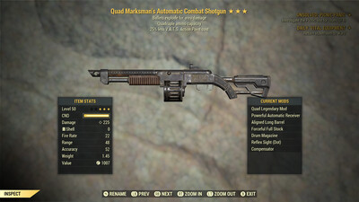 Quad Explosive 25 Combat Shotgun