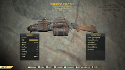 Quad Explosive 25 Railway Rifle