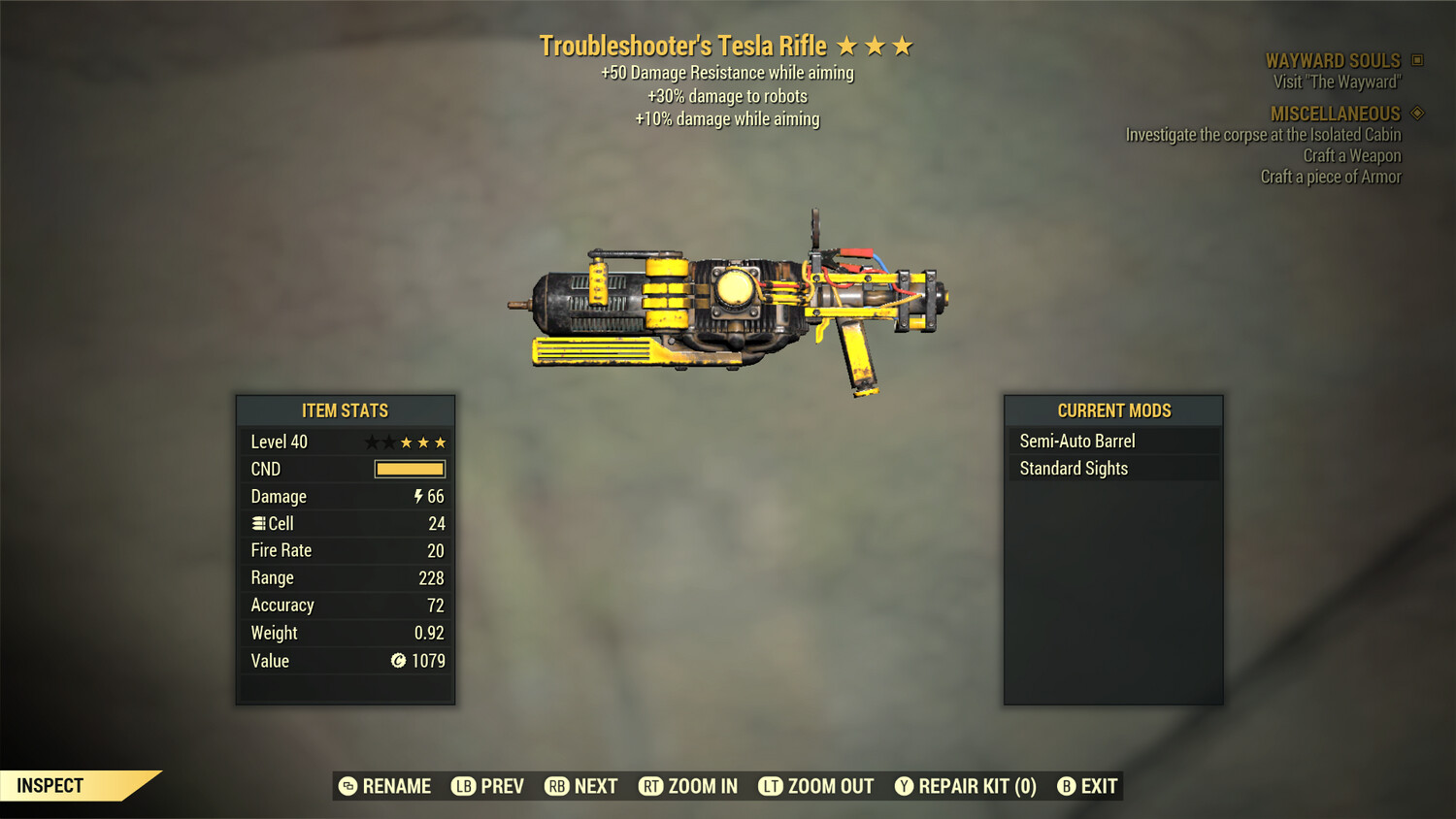 Troubleshooters 25/50 Tesla Rifle