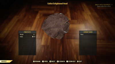 Cultist Enlightened Hood