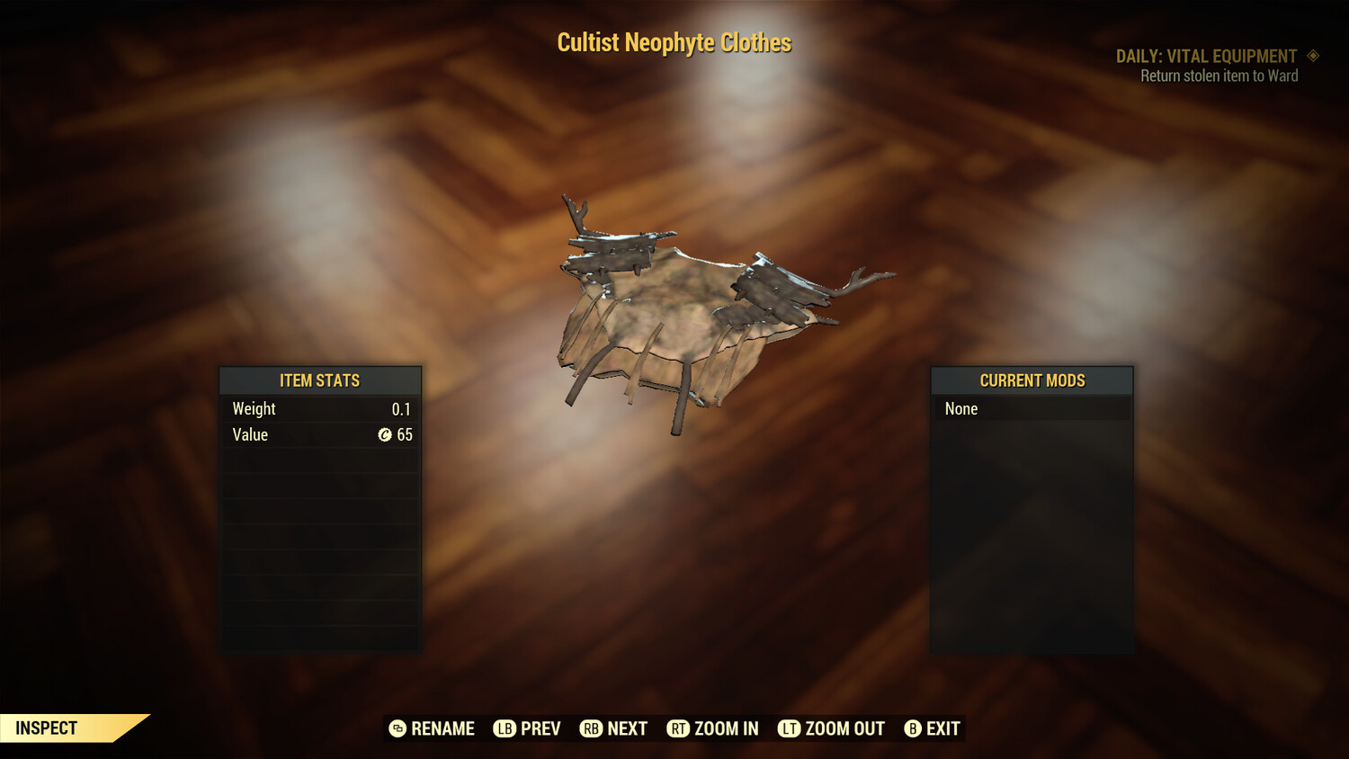 Cultist Neophyte Clothes