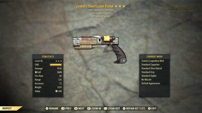 Zealots 25/90 Laser Pistol/rifle