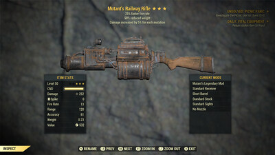 Mutant 25/90 Railway Rifle 