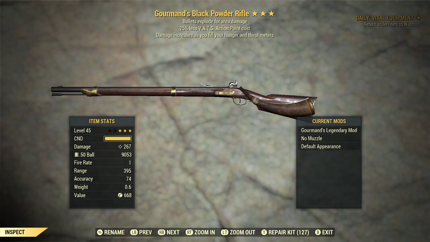 Gourmand Explosive 25 Black Powder Rifle