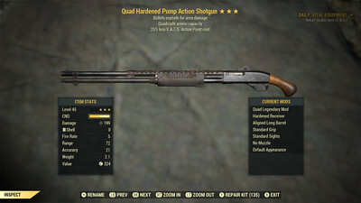 Quad Explosive 25 Pump Action Shotgun