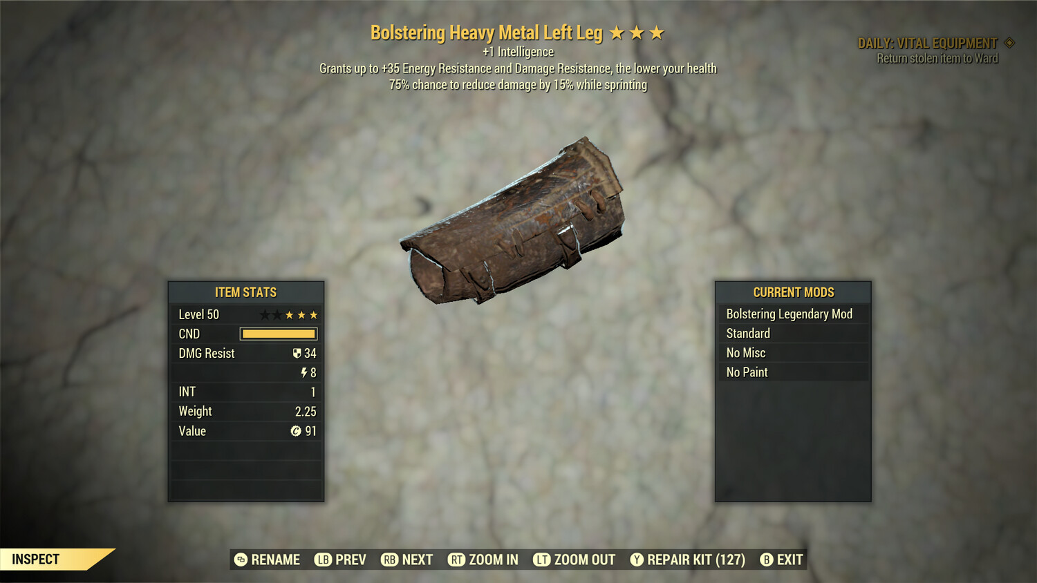 Bolstering 1I/Cavalier Heavy Metal LL