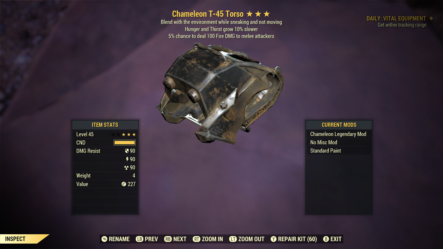 Chameleon Hunger/FD T45 Torso