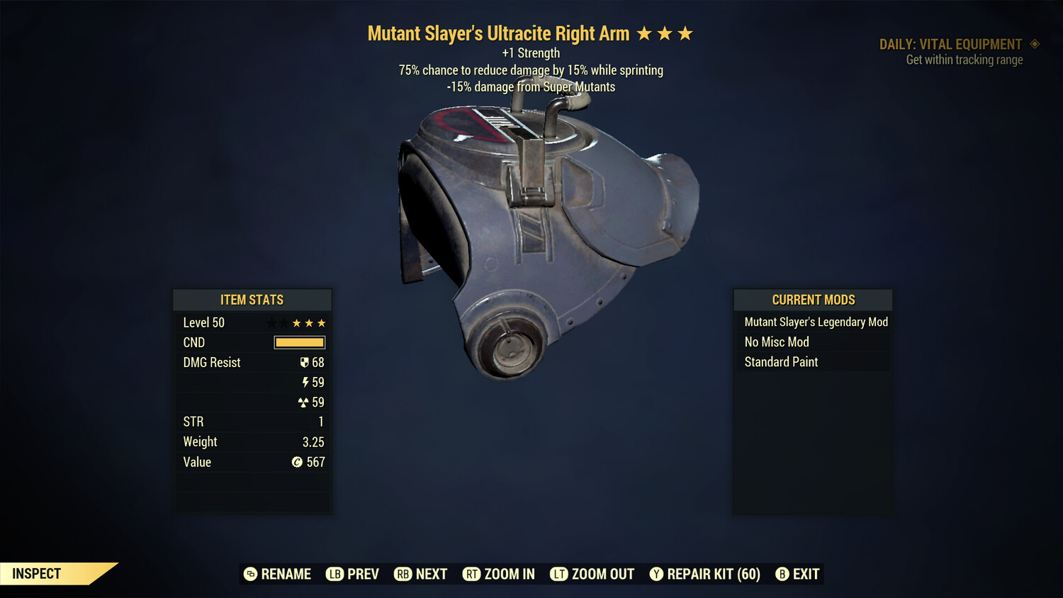 Mutant Slayers 1S Cavalier Ultracite RA