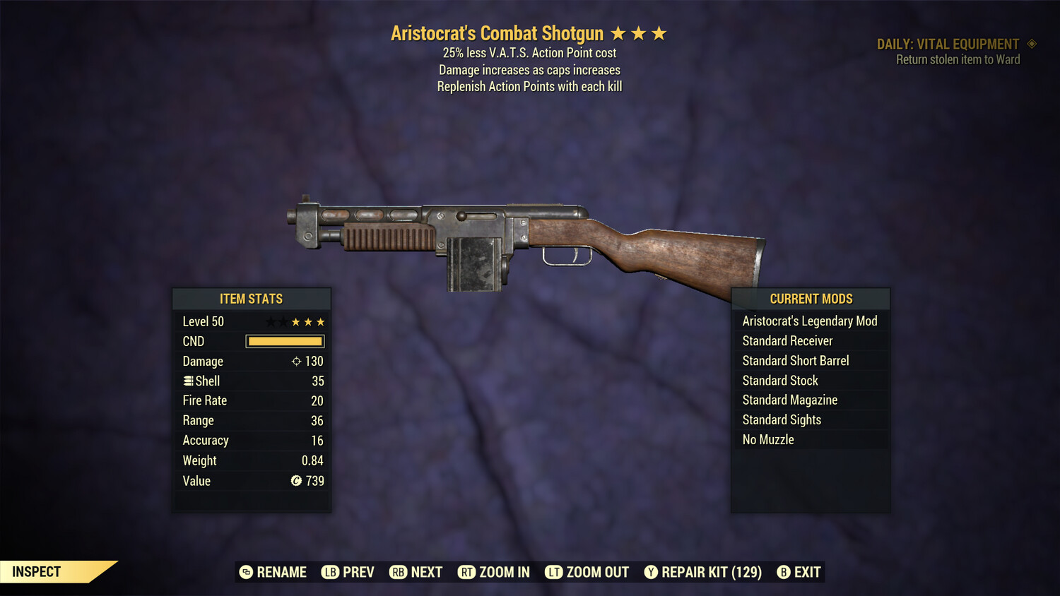 Aristocrat AP/25 Combat Shotgun