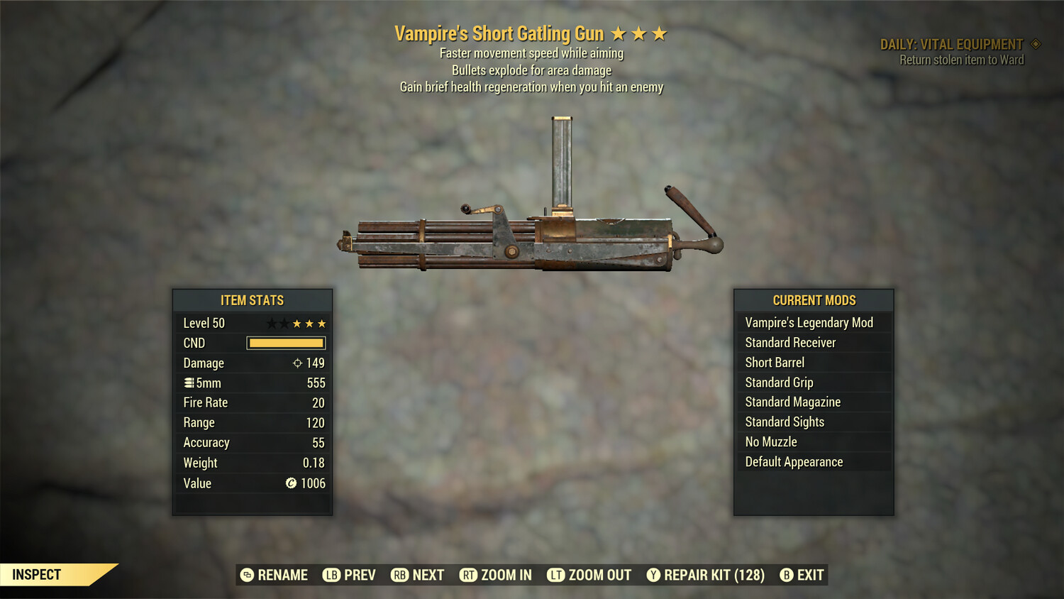 Vampire Explosive FMSWA Gatling Gun