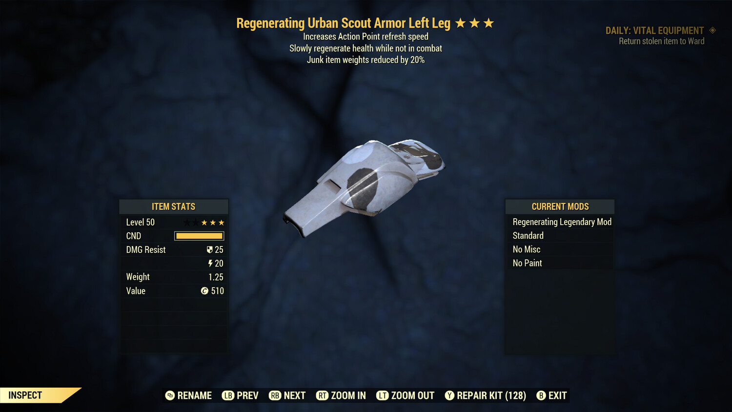 Regenerating AP/JWR U Scout LL