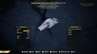 Regenerating AP/JWR U Scout LL