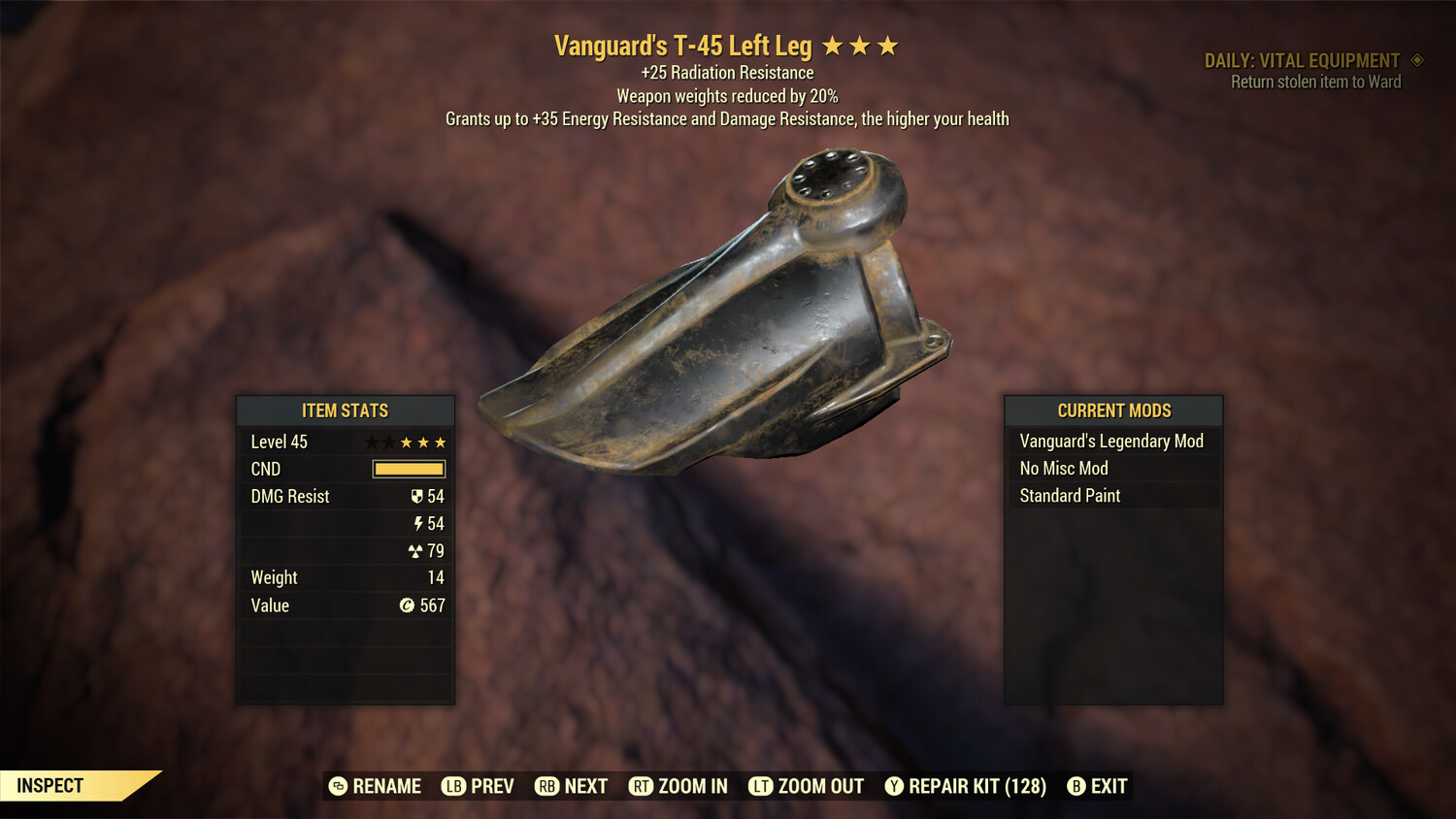 Vanguard RR WWR T45 LL