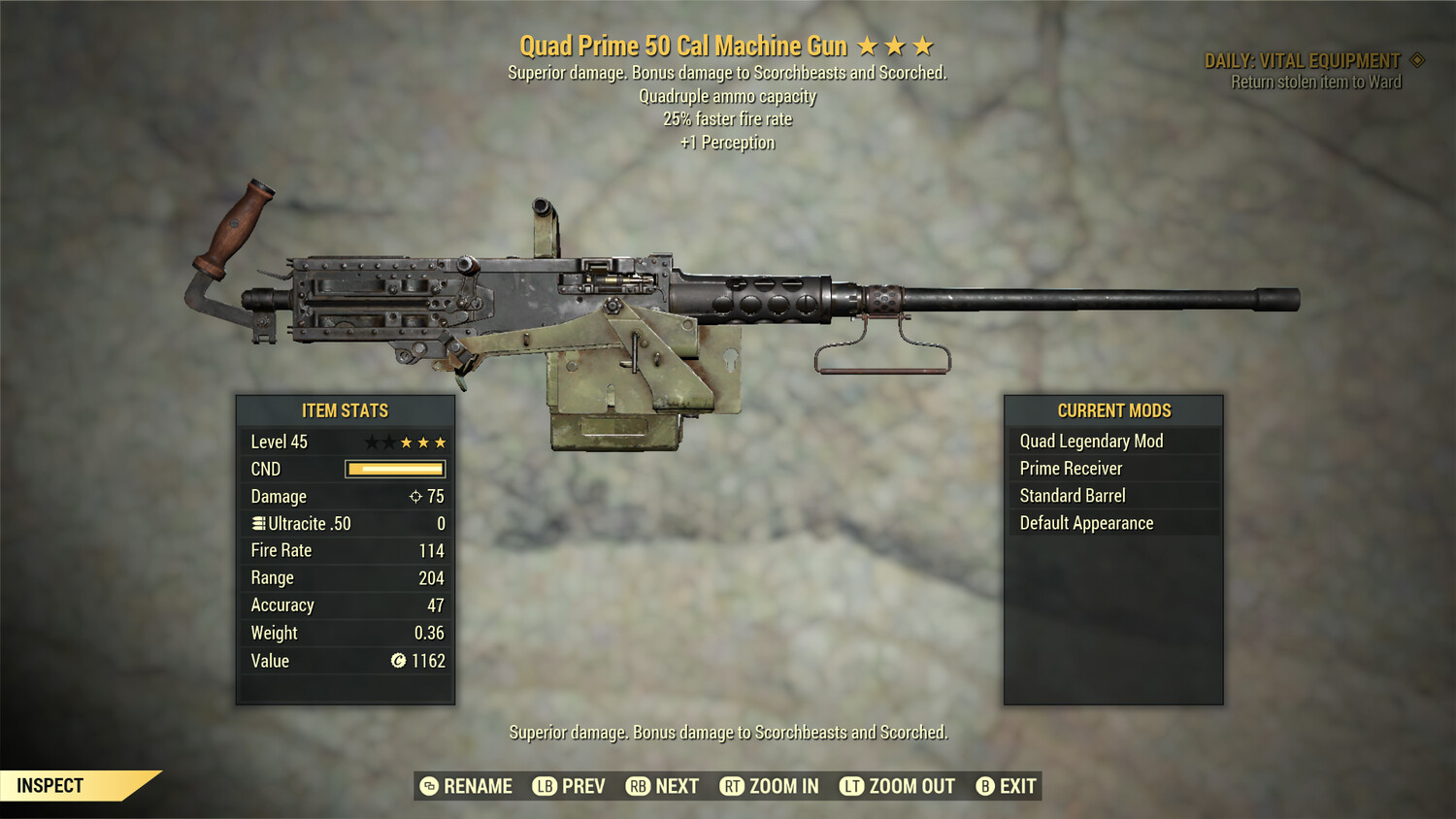 Quad 25/1P 50-cal Machine Gun