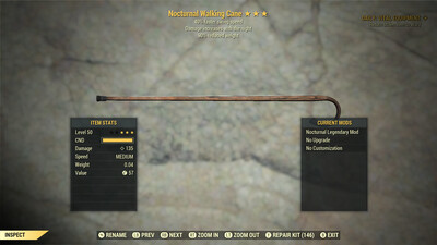 Nocturnal SS/90 Walking Cane