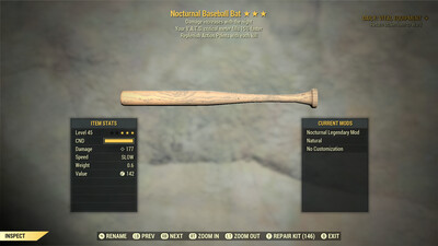 Nocturnal AP/15 Baseball Bat