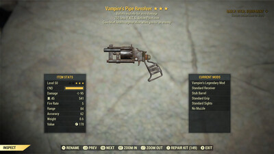 Vampire Explosive 25 Pipe Revolver