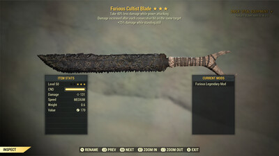 Furious 25/40PA Cultist Blade
