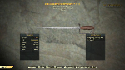 Instigating PA/1S Revolutionary Sword