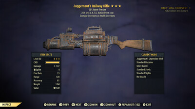 Juggernaut 25/25 Railway Rifle