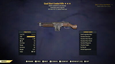 Quad Explosive 25 Combat Rifle