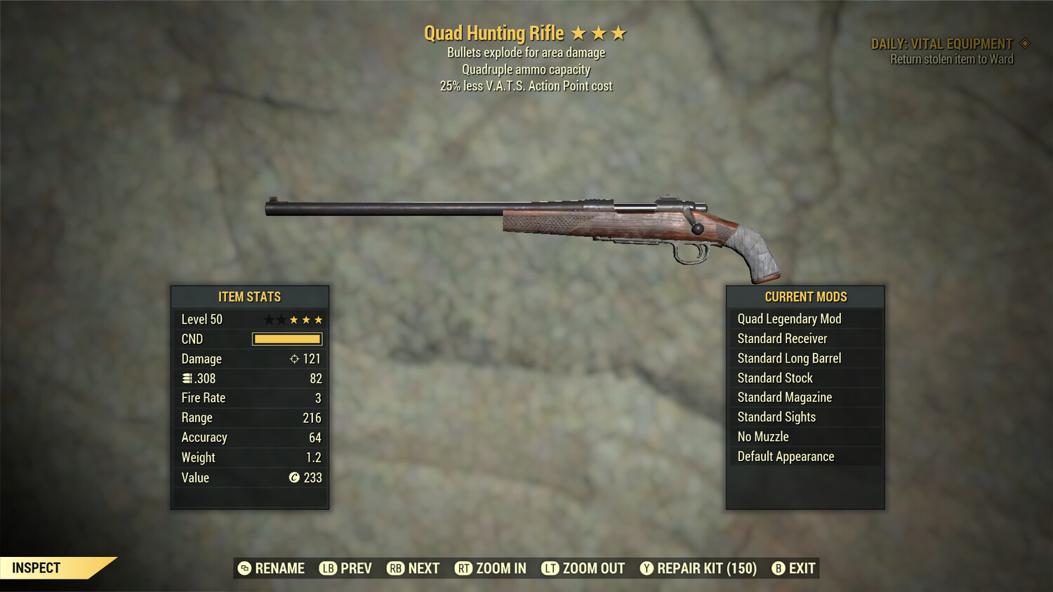 Quad Explosive 25 Hunting Rifle