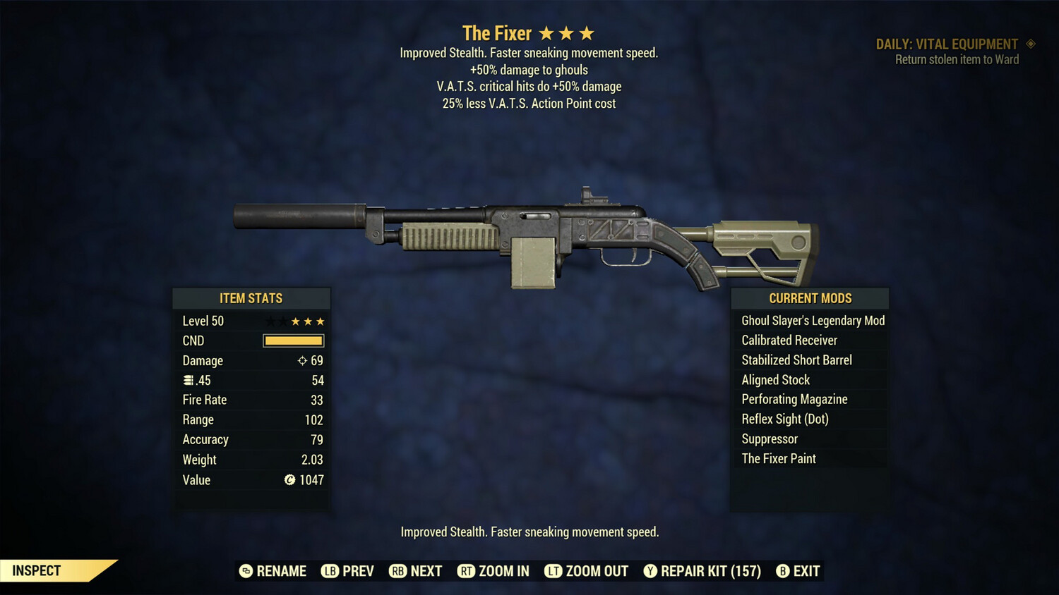 The Fixer: Ghoul Slayer 50/25