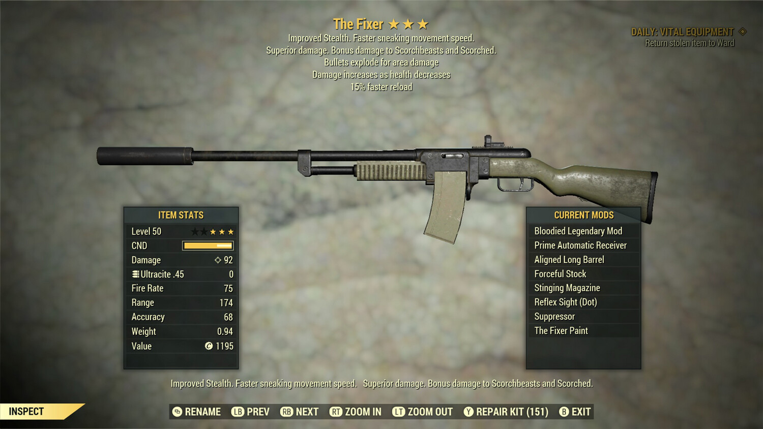 Unbreakable The Fixer: Bloodied Explosive 15