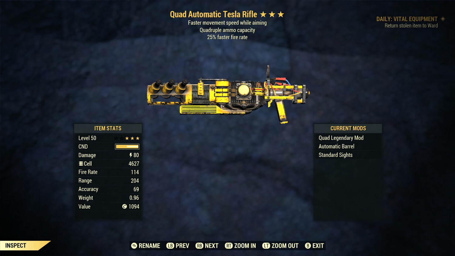 Quad 25/FMSWA Tesla Rifle