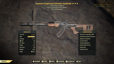 Assassins 50/90 Handmade