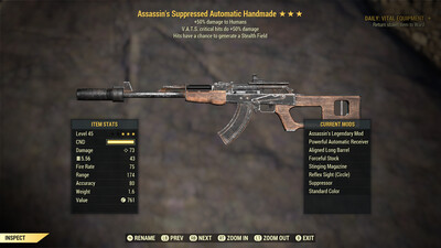 Assassins 50/Stealth Handmade