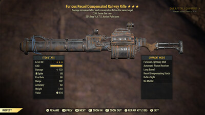 Furious 25/25 Railway Rifle