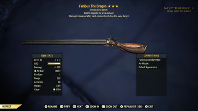 Furious Explosive Durability The Dragon