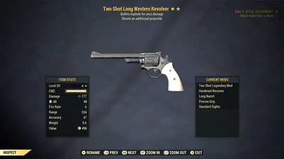 Two Shot Explosive Western Revolver