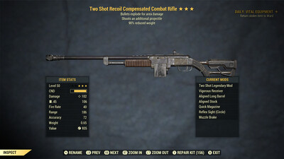 Two Shot Explosive 90 Combat Rifle