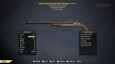 Quad Explosive 15r Double Barrel Shotgun