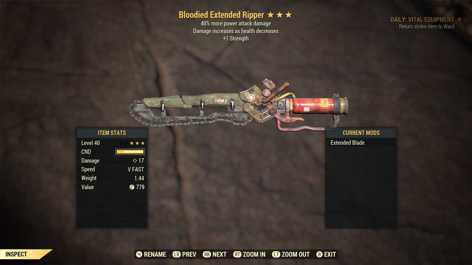 Legacy Bloodied PA/1S Ripper