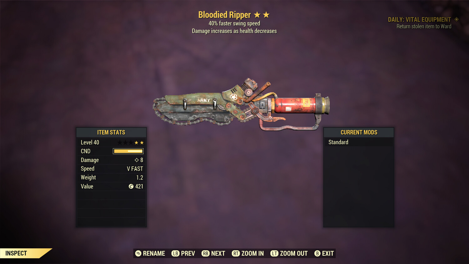 Legacy Bloodied SS Ripper