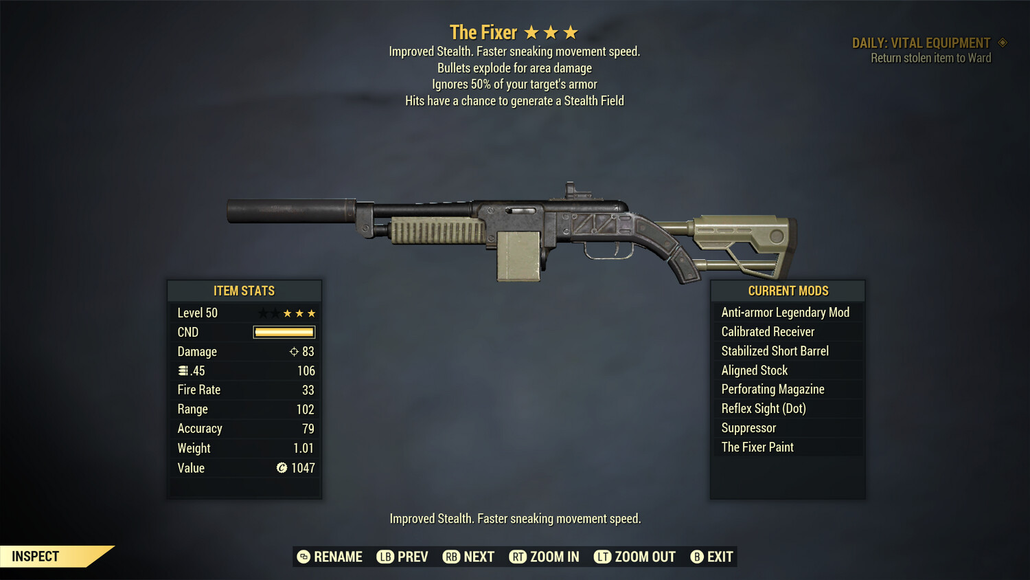 The Fixer: Anti Armor Explosive Stealth