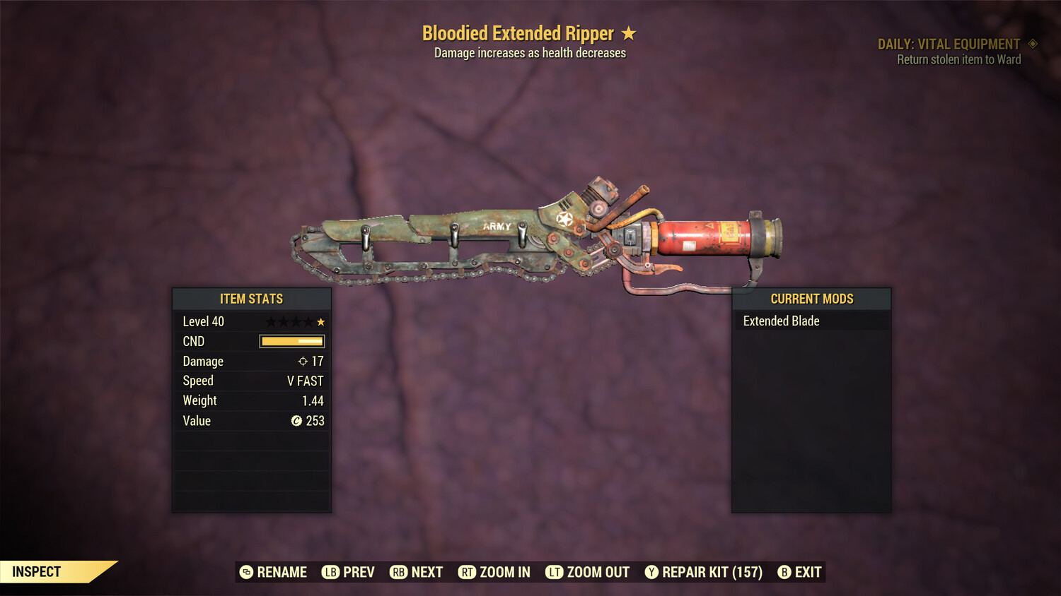 Legacy Bloodied Ripper