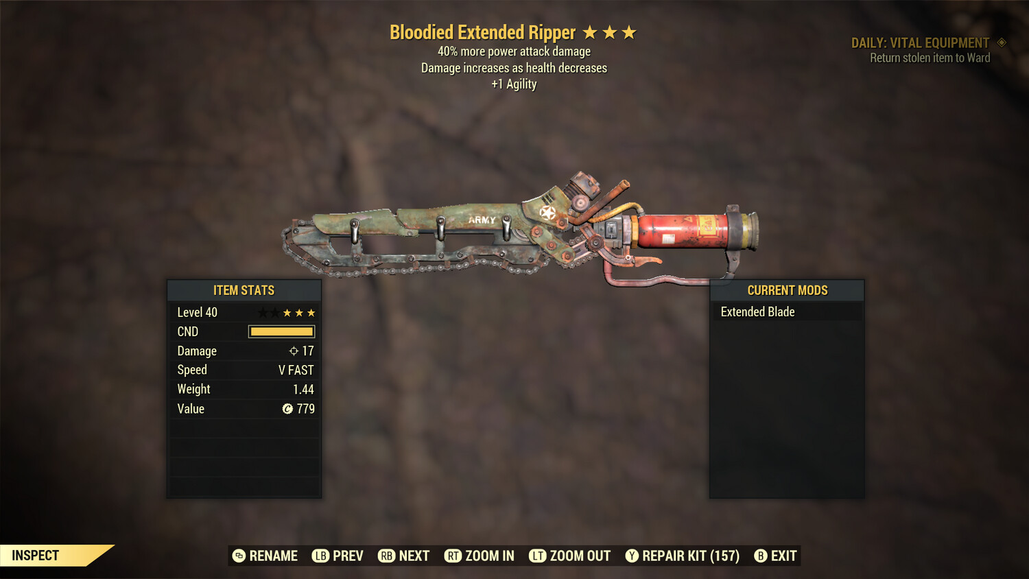 Unbreakable Bloodied PA/1A Ripper