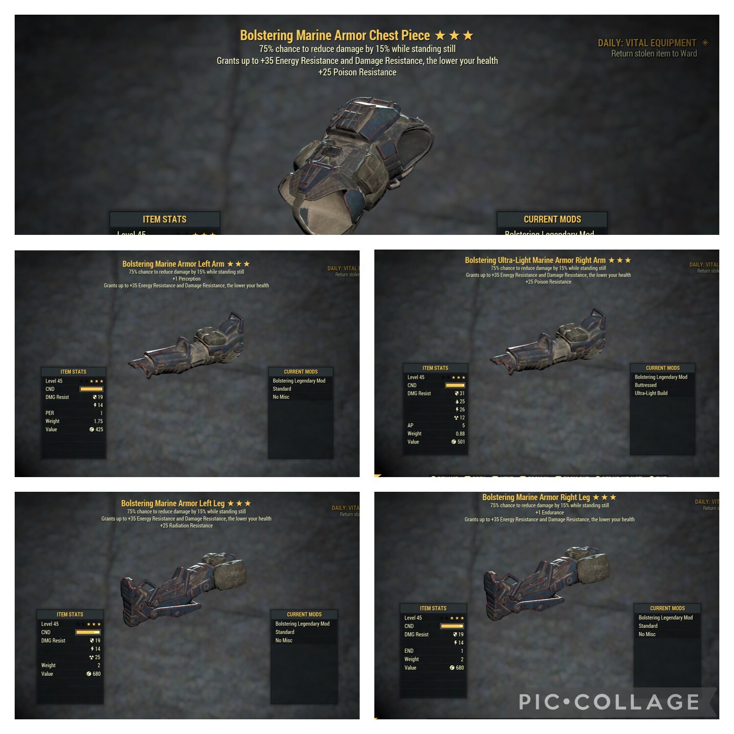 Bolstering Sentinel Marine Armor Full Set