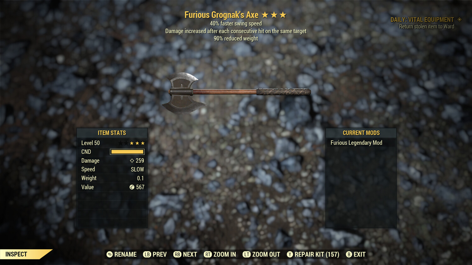 Furious SS/90 Grognak Axe