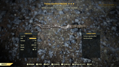 Furious SS/1A Sacrificial Machate