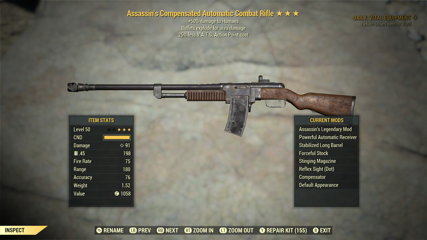 Assassins Explosive 25 Combat Rifle