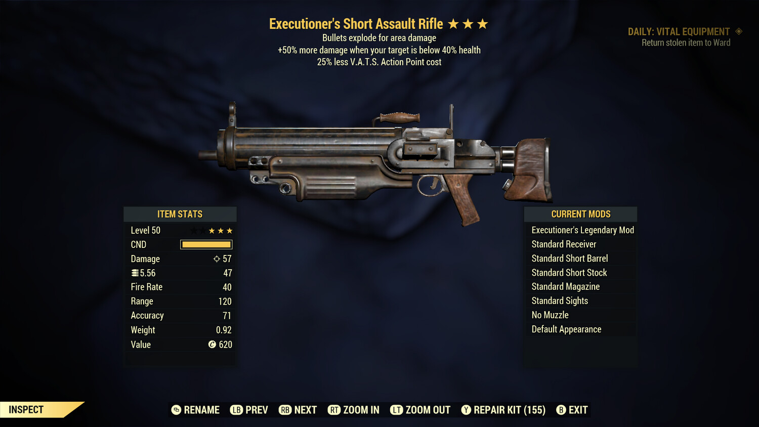 Executioners Explosive 25 Assault Rifle