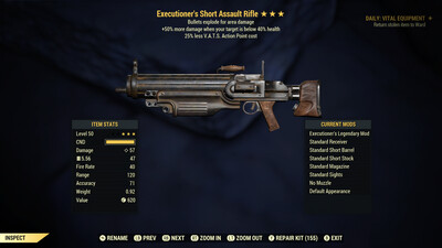 Executioners Explosive 25 Assault Rifle